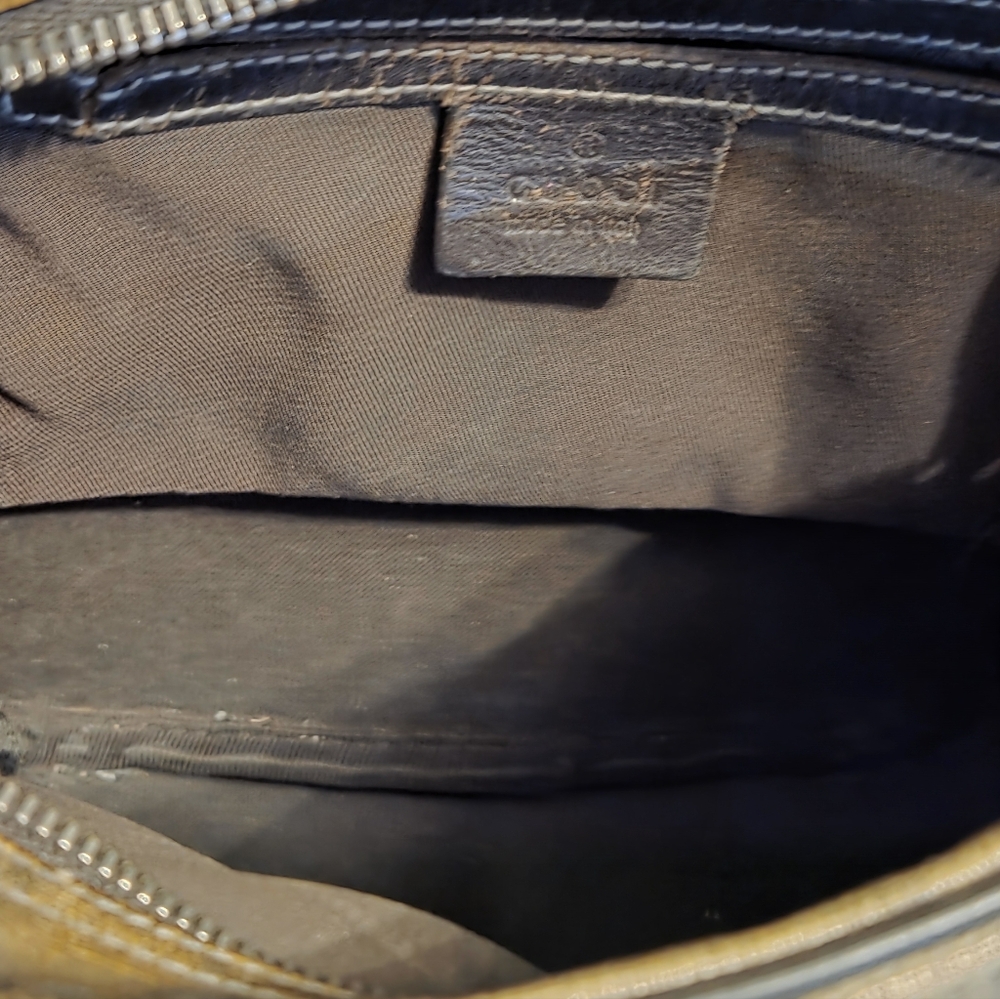 Gucci Vintage Crossbody Bag - Brown Italy Made - Picture 7 of 13